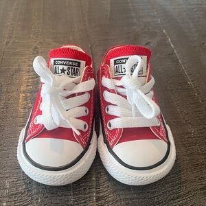 Converse Kids Red All Star Sneakers